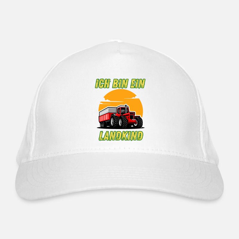 Traktor - Ich bin ein Landkind Bio-Baseballkappe