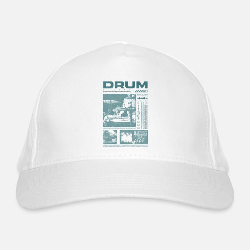Rock Drummer Drum Player Streetwear Organic Baseball Cap