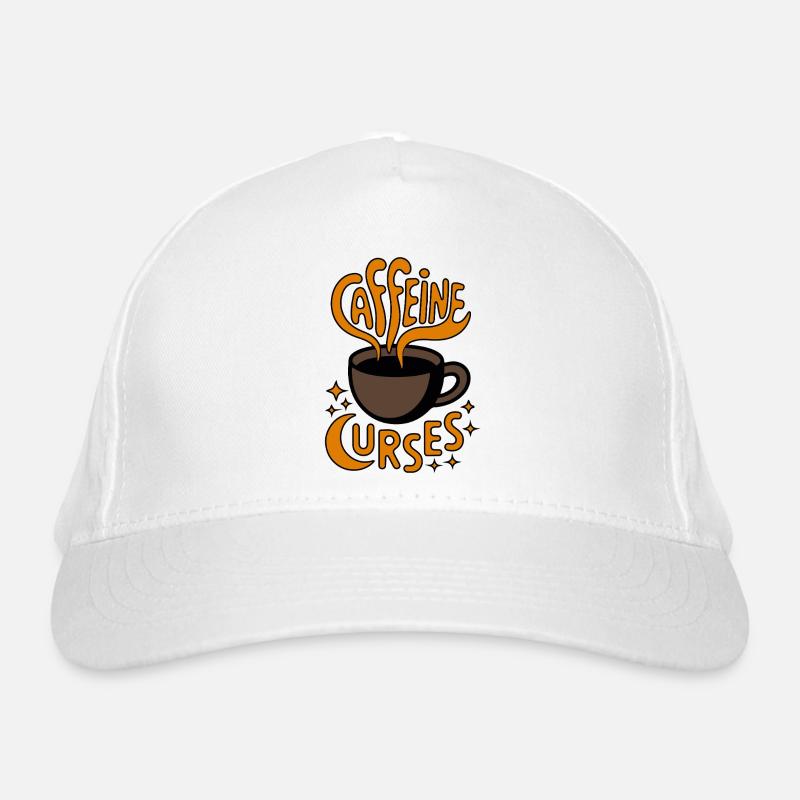 Caffeine Curves Kaffee-Logo Bio-Baseballkappe