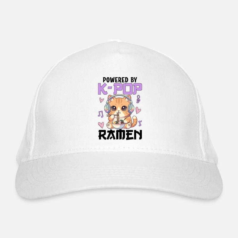 Powered By K-Pop Ramen Organic Baseball Cap