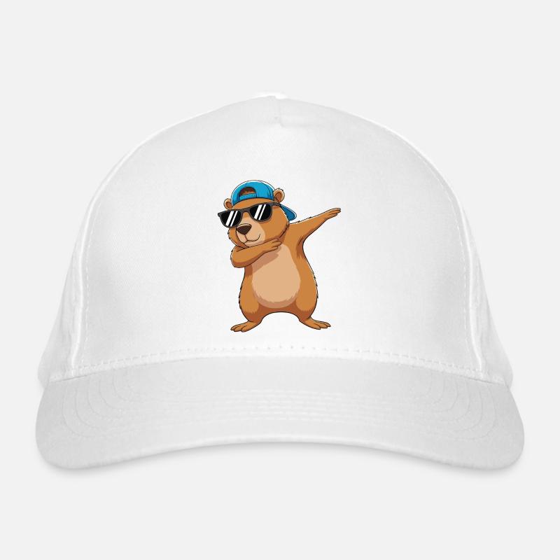 Dessins animés de lunettes de soleil Bear Cool à Dabber Casquette classique bio