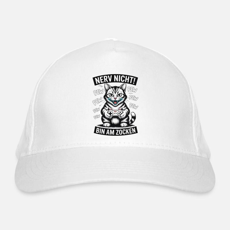 Courage Not I Gaming Cat Design Casquette classique bio
