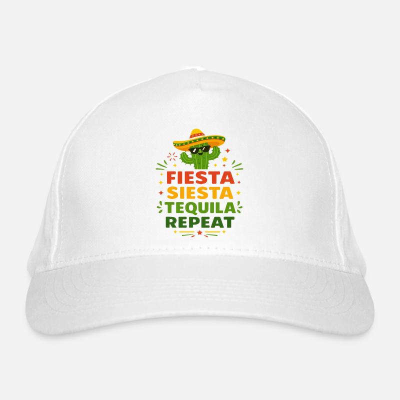 Fiesta Siesta Tequila Repeat Casquette classique bio