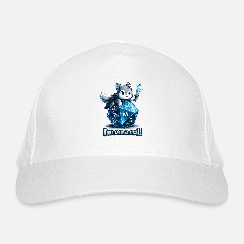 I'm on a Roll – Role-Playing Game Dice Wolf Organic Baseball Cap