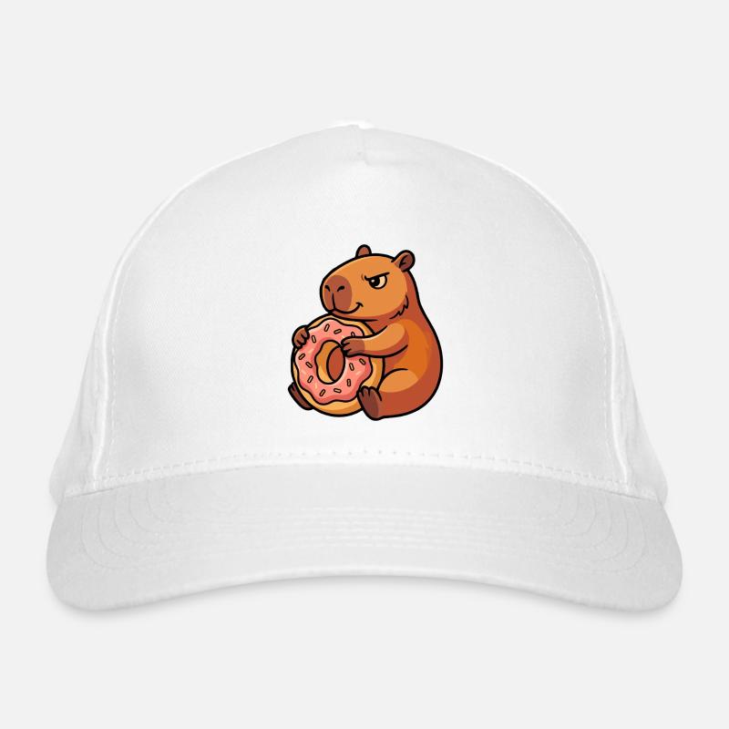 Capybara avec motif d’animal coquin et coquin Casquette classique bio