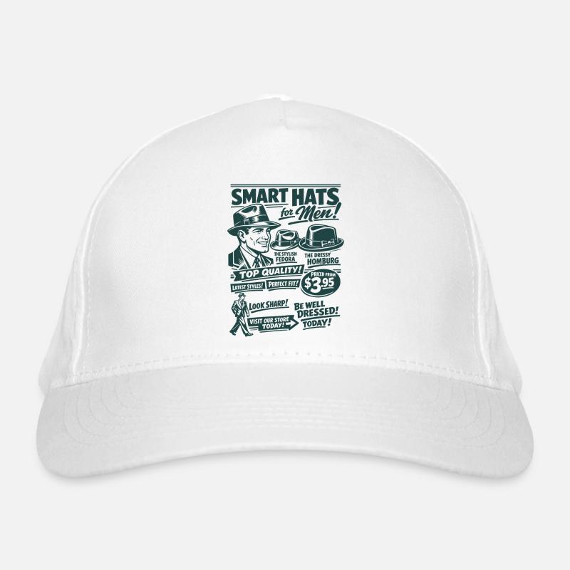 Nostalgie de la mode rétro | Hommes | Mode vintage Casquette classique bio