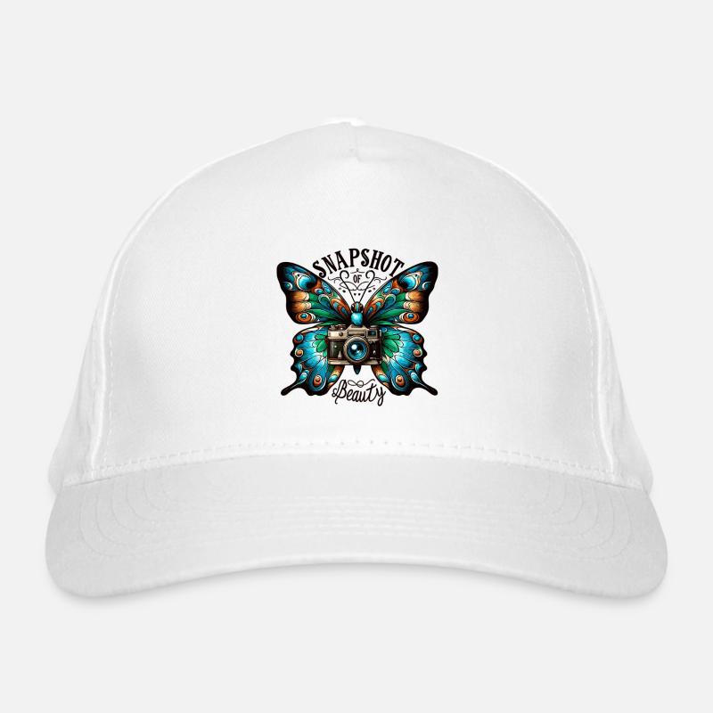 Beauté de la caméra papillon Casquette classique bio