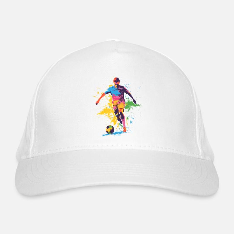 Farbspritzer Fußballheld Bio-Baseballkappe
