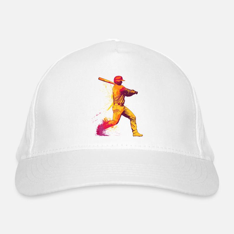 Farbexplosion Baseballschlägerheld Bio-Baseballkappe