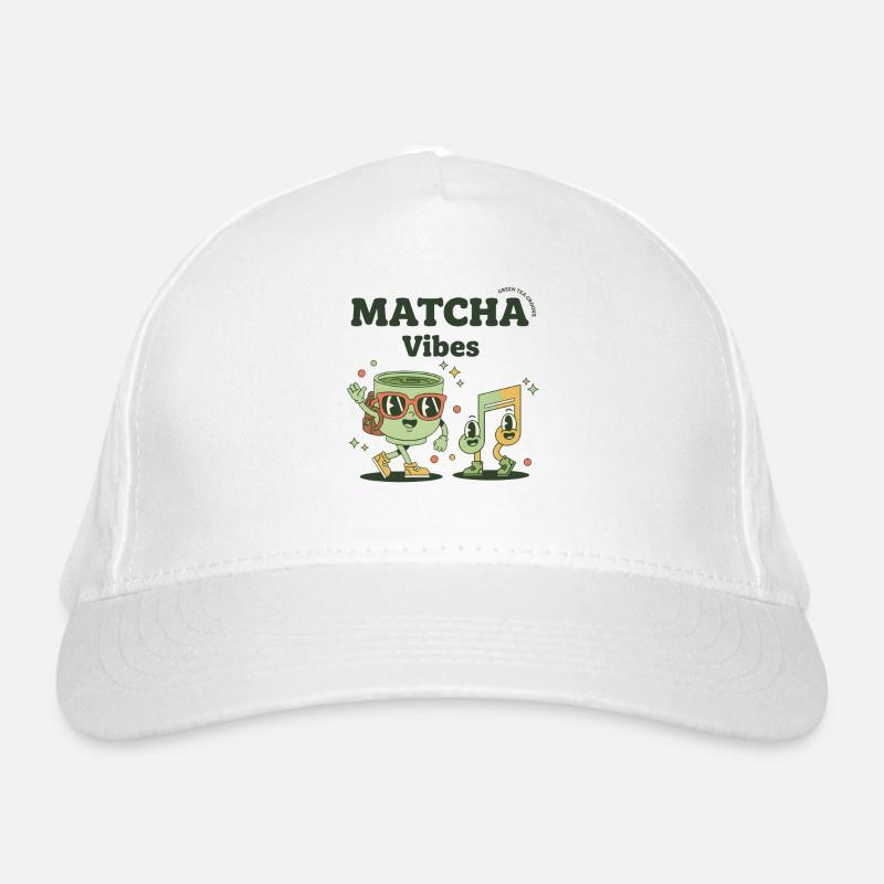 Matcha Vibes Green Tea Groove Matcha Tea Organic Baseball Cap