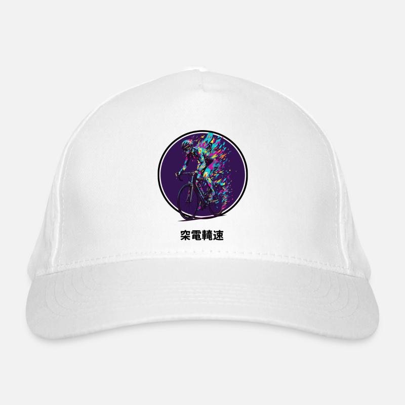 Explosion vibrante du cycliste Casquette classique bio