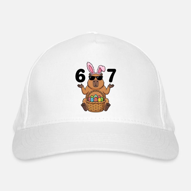 capybara Easter humor 6 7 Organic Baseball Cap