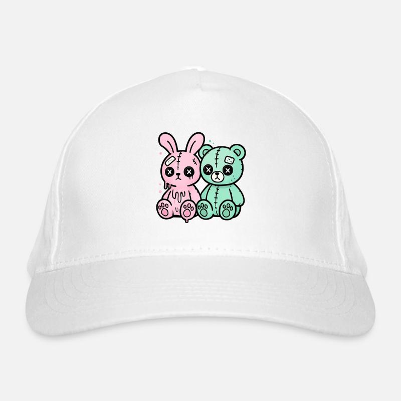 Goth Bunny Horror Rabbit Gothic Creepy Creepy Organic Baseball Cap