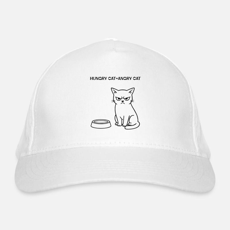 Lustiges Katzendesign Bio-Baseballkappe