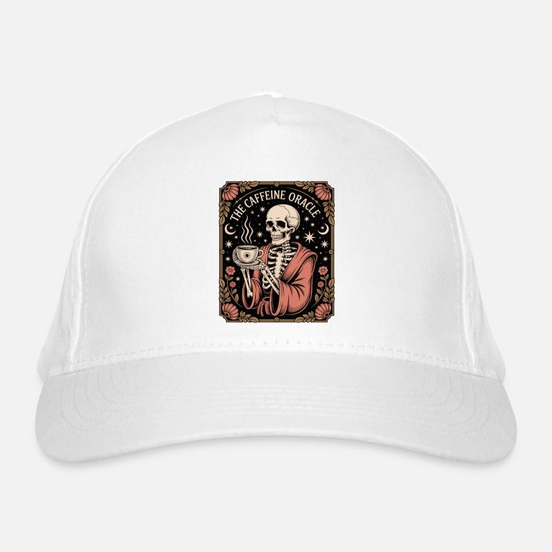 The Caffeine Oracle Skeleton Oracle Coffee Organic Baseball Cap