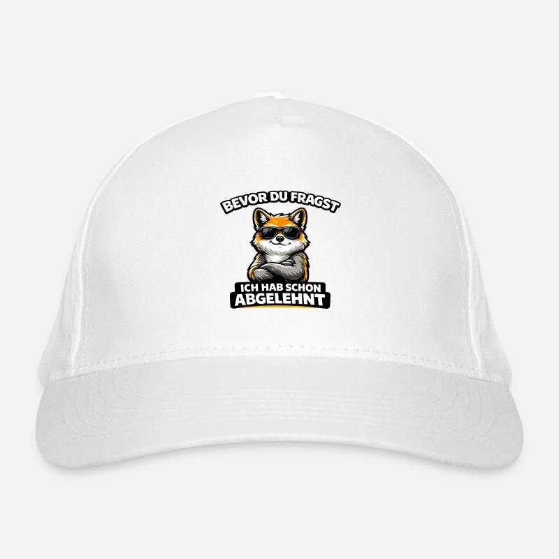 Before you ask: Rejected! Fox with sunglasses Organic Baseball Cap