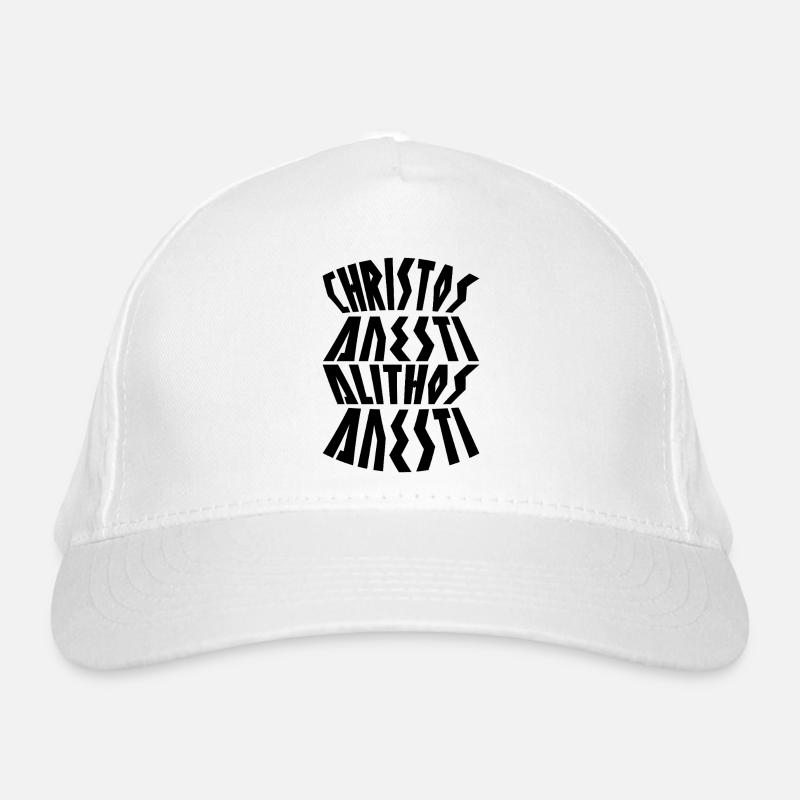 Christos Anesti en Grèce de Pâques Casquette classique bio