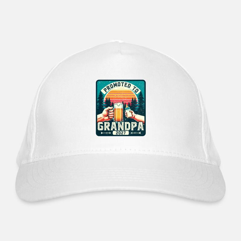 Werdender Opa 2027 loading zukünftiger Großvater Bio-Baseballkappe