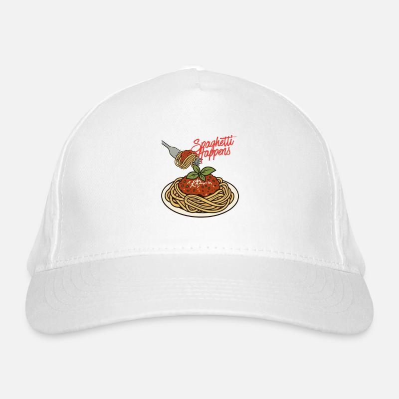 Spaghetti happens Organic Baseball Cap