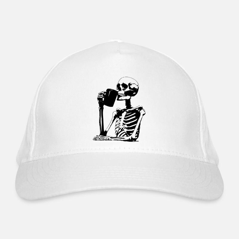Skeleton Coffee, Coffee Lovers Organic Baseball Cap