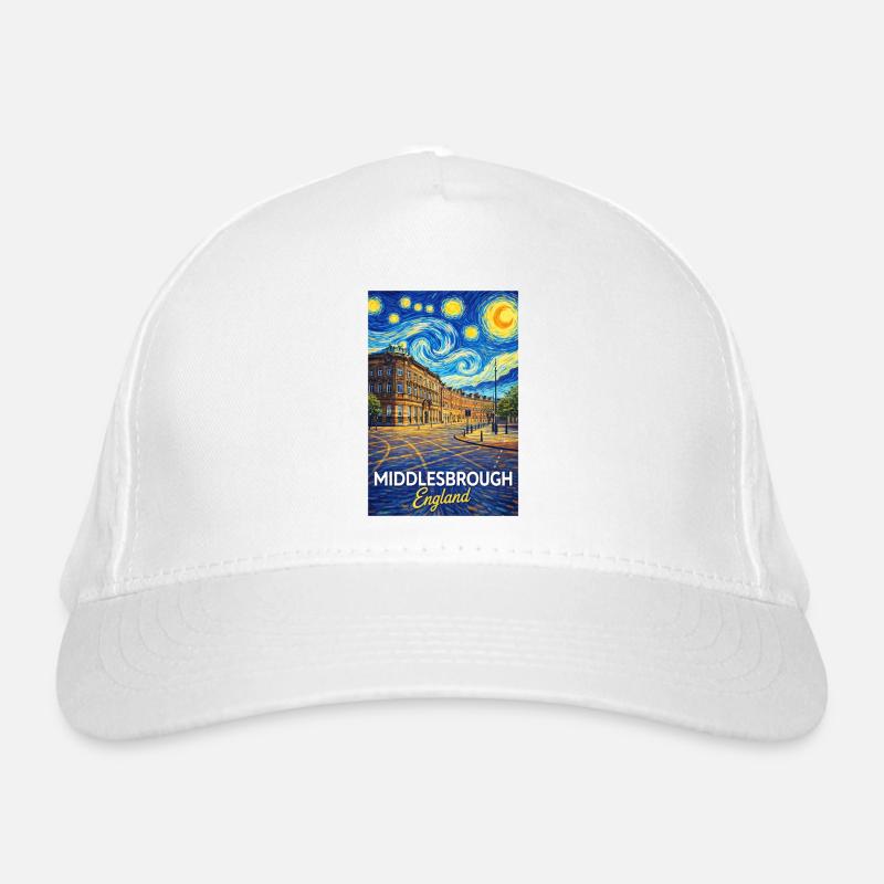 Middlesbrough, Angleterre, style étoile urbaine Casquette classique bio