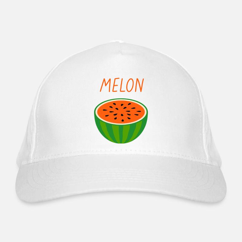 Melon Pastèque Fruits frais d'été Casquette classique bio