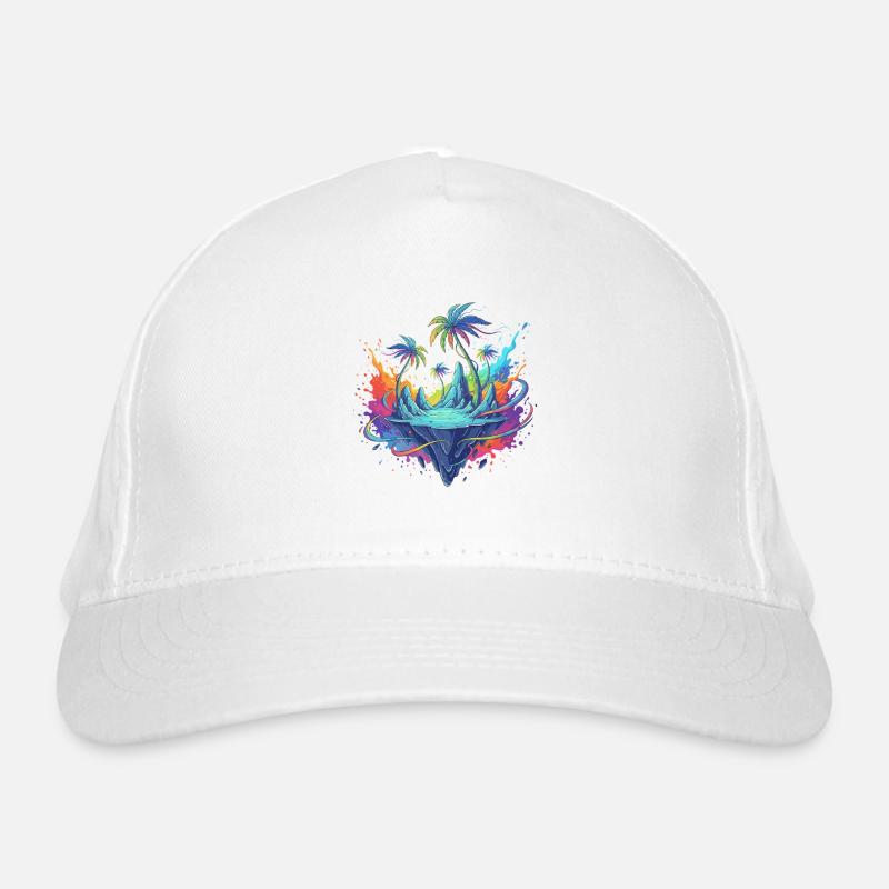 Tropical Polar Island Dream Organic Baseball Cap