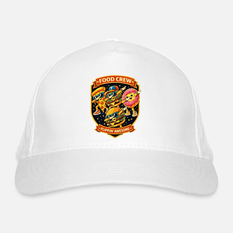 Fast Food Crew Badge Flippin Awesome - Dabbing Dab Bio-Baseballkappe