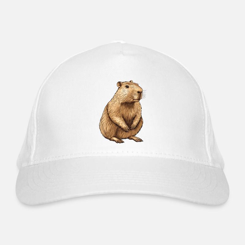 Capybara Portrait Organic Baseball Cap