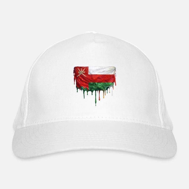 Oman Flag bunte Farbe Bio-Baseballkappe