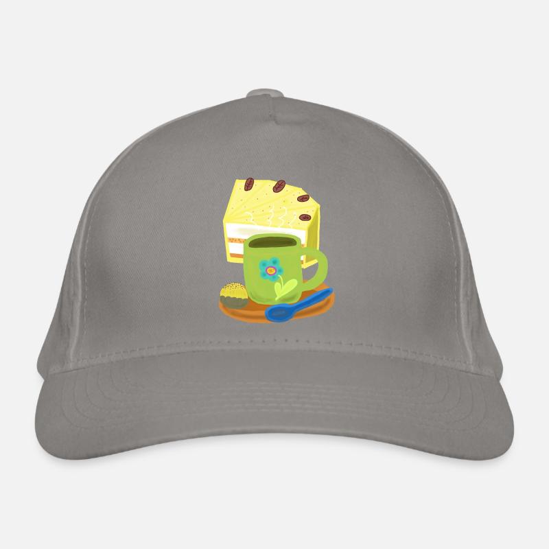 Cake, Cake, Coffee, Coffee Mug, Birthday Organic Baseball Cap