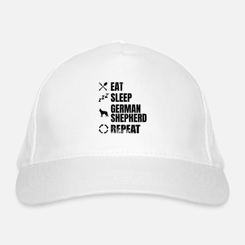 Eat Sleep German Shepherd Repeat Organic Baseball Cap