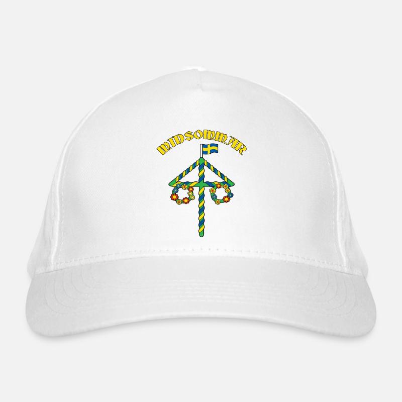Litha Pagan Summer Solstice Midsummer Midsommar Organic Baseball Cap