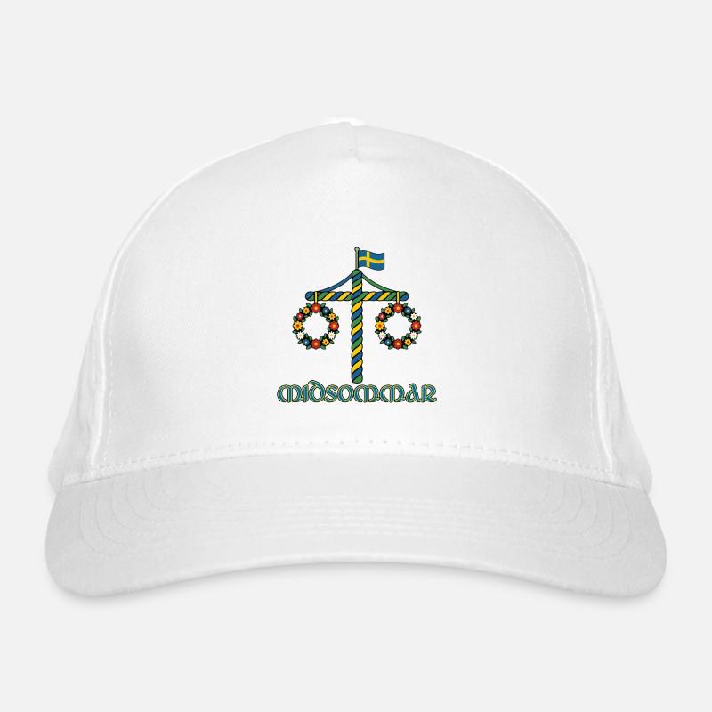 Litha Pagan Summer Solstice Midsummer Midsommar Organic Baseball Cap