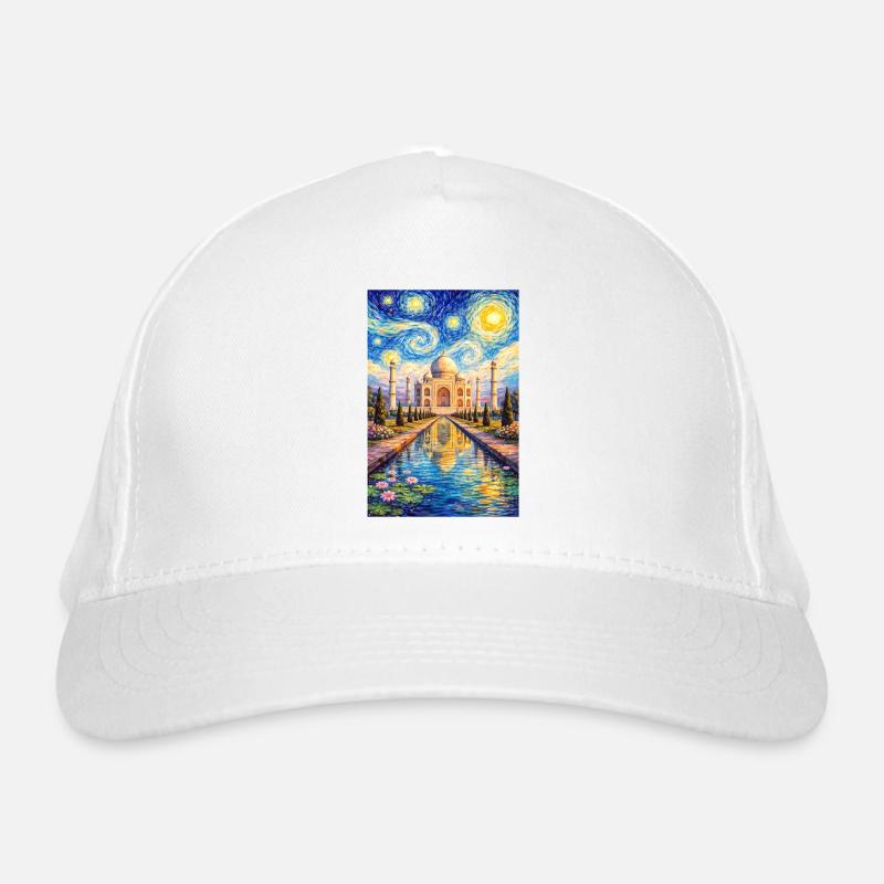 Impression de la Nuit étoilée du Taj Mahal Casquette classique bio