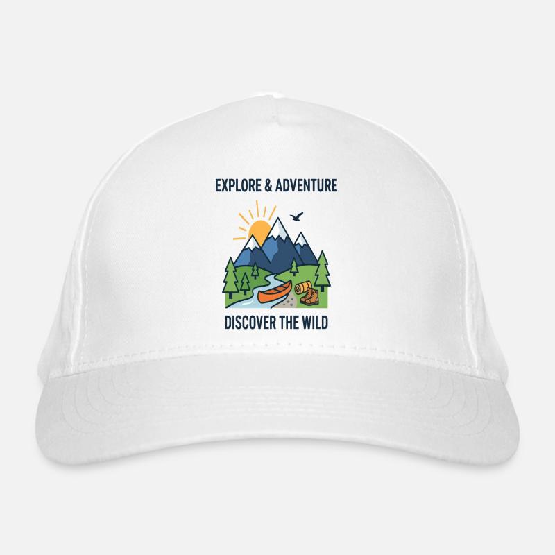 Explorer l’aventure Découvrir le canoë sauvage Casquette classique bio