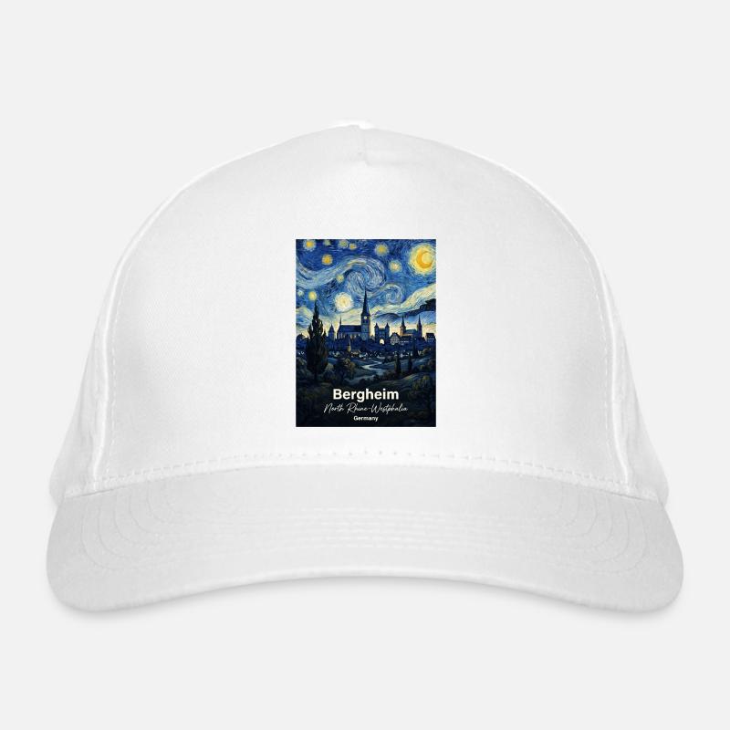 Bergheim Germany Starry Night Organic Baseball Cap