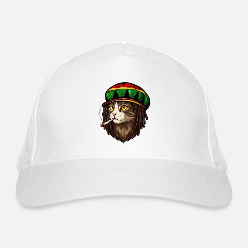 Rasta Cat  Organic Baseball Cap
