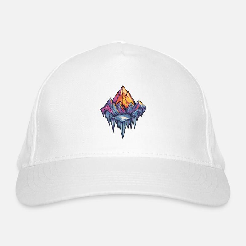 Eisberge Symbol Berge Bio-Baseballkappe