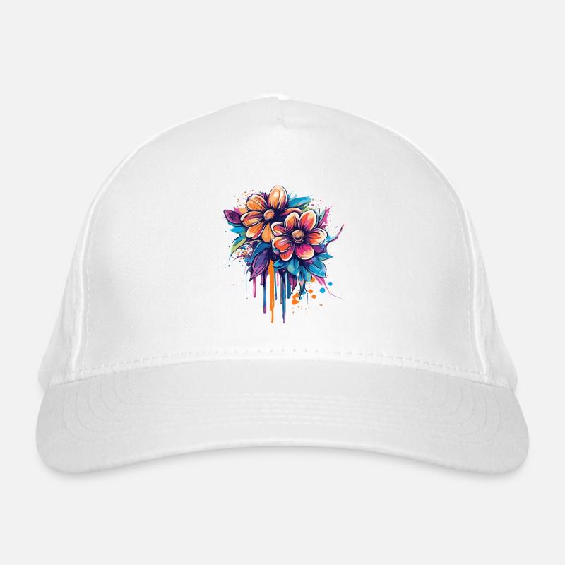 Color Explosion Bouquet Organic Baseball Cap