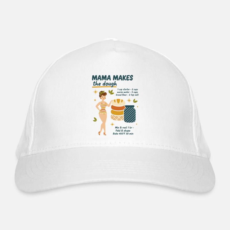 Sourdough Bread Baking Mama Makes The Dough Baker Organic Baseball Cap