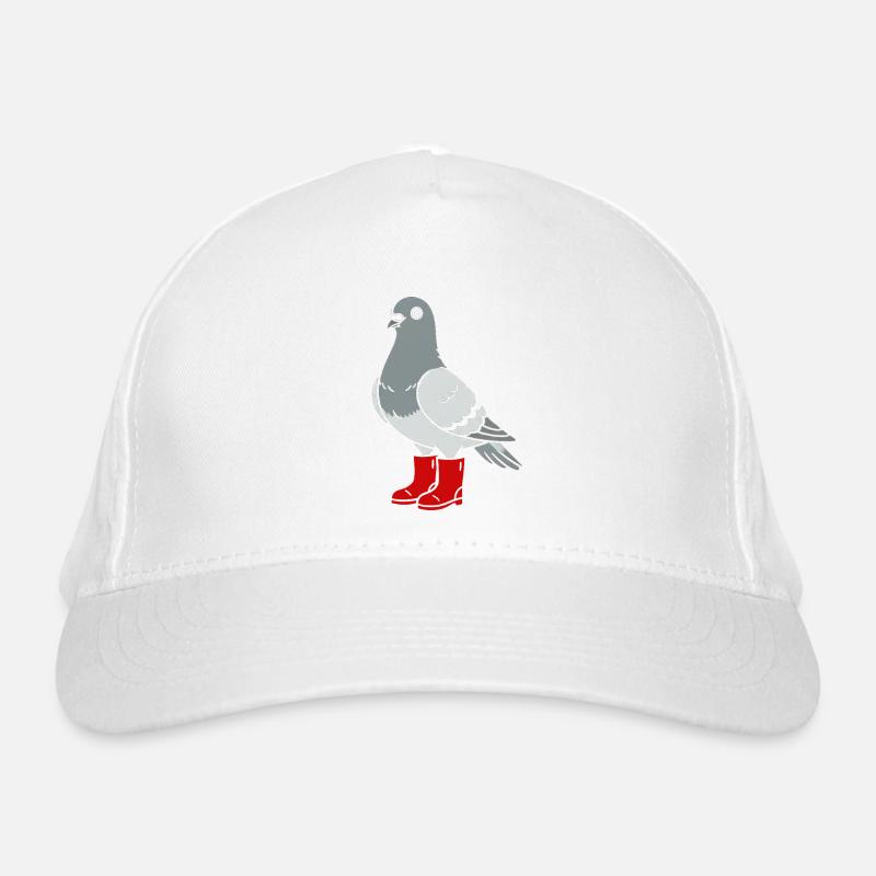 Colombe en bottes rouges Casquette classique bio