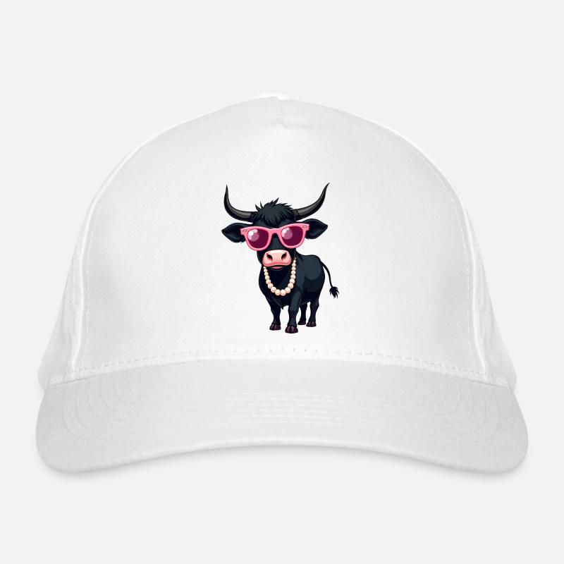 Vache noire des Highlands Casquette classique bio