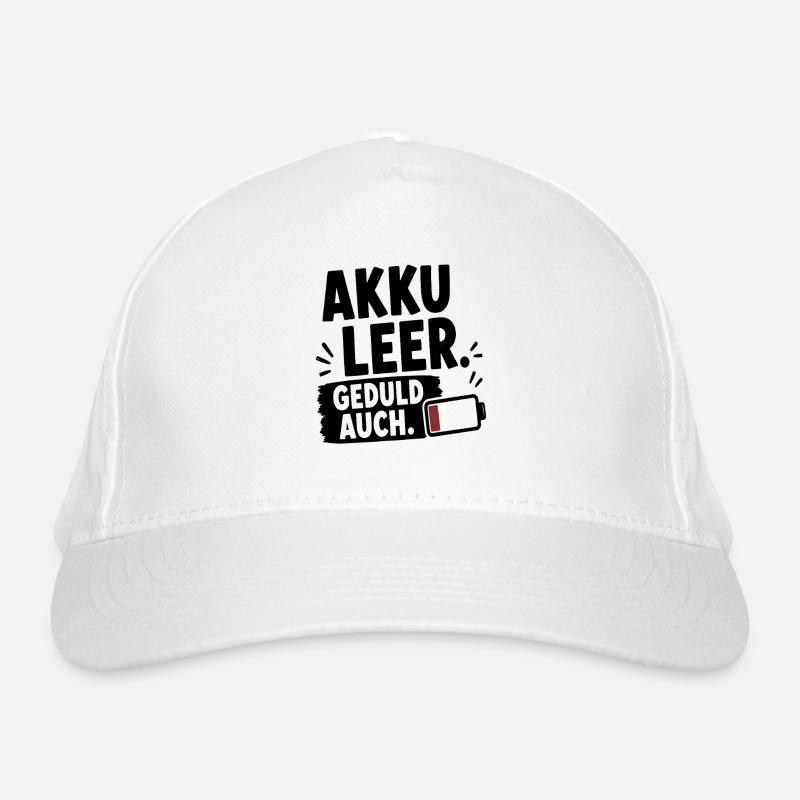 Akku leer Bio-Baseballkappe
