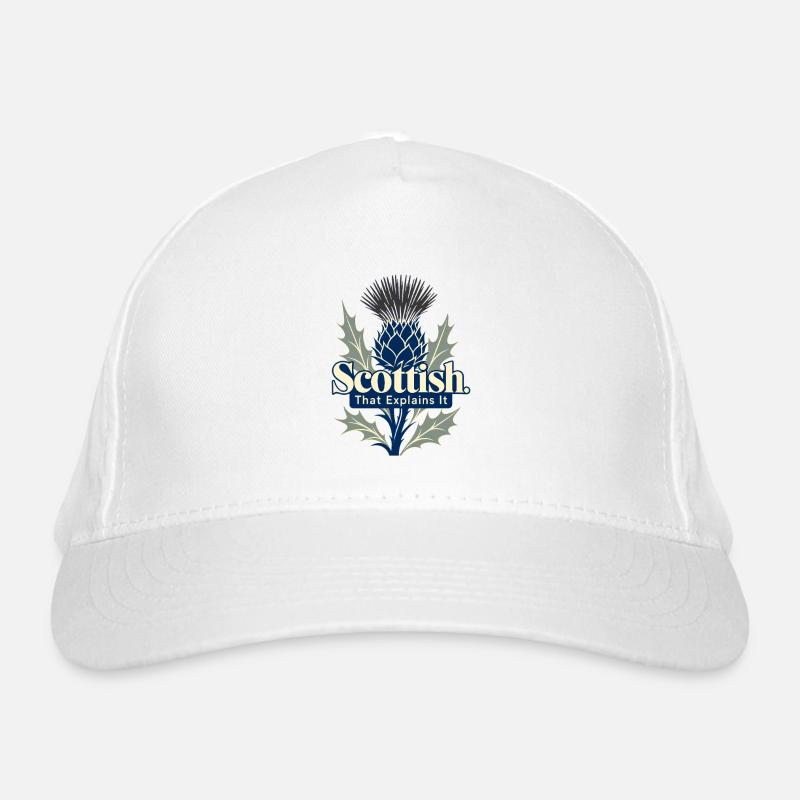 Scottish That Explains It Funny Scot Pride Thistle Bio-Baseballkappe