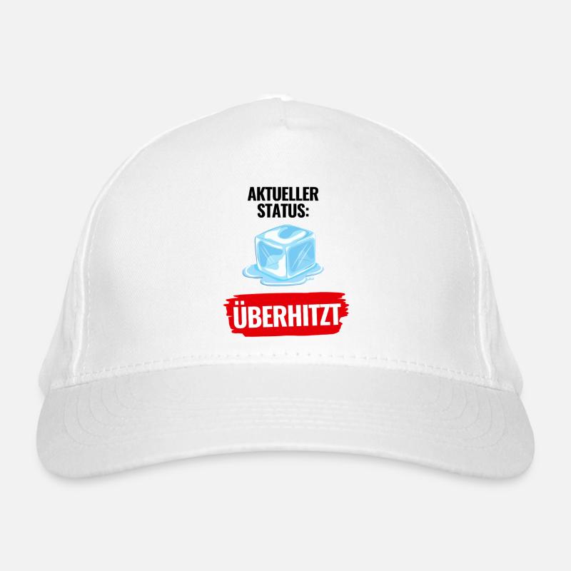 Aktueller_Status_Ueberhitzt Hitzewelle Sommer Bio-Baseballkappe
