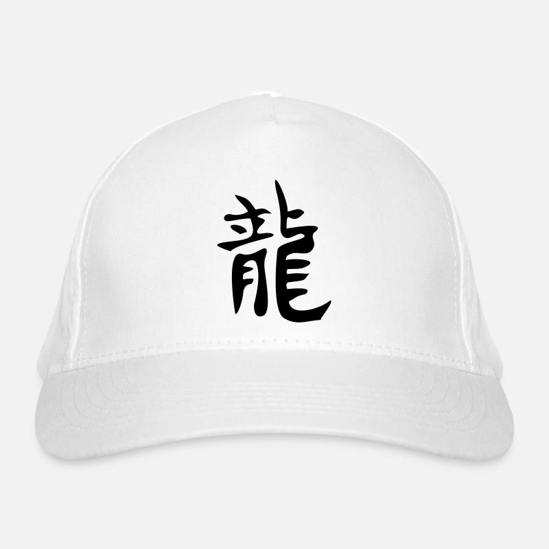 Drachen - Kanji Bio-Baseballkappe