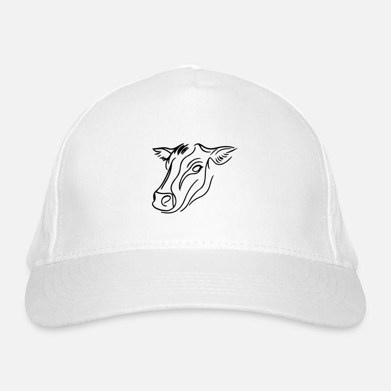 Cow Head Cattle Organic Baseball Cap