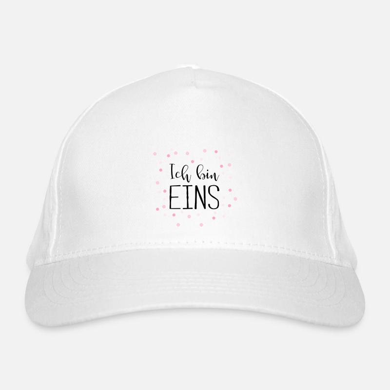 1st birthday, one, first - confetti Organic Baseball Cap