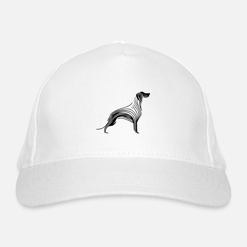 Hund Silhouette Bio-Baseballkappe